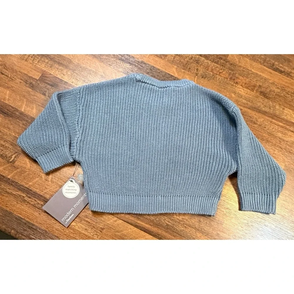 NWT Gerber Modern Moments Little Bro Celestial embroidered knit sweater.  Sz 6/9
